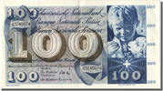 Suisse 100 Franken Billet, 1964-04-02 -