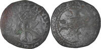 Belgique Double mite au K Monnaie, Charles Quint, Imitation, Cuivre -