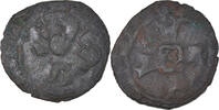 Belgique Double mite au lion Monnaie, Charles Quint, Imitation, Cuivre -