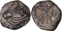 Obole Monnaie, Asia Minor, 5ème siècle av. JC, Atelier incertain, Argent -