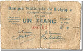 Belgique 1 Franc Billet, 1914-08-27 -
