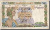 France 500 Francs Billet, 500 F 1940-1944 ''La Paix'', 1942-10-15 -