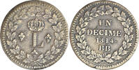 France Decime Monnaie, Louis XVIII, Strasbourg, Bronze -