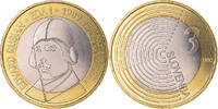 Slovénie 3 Euro Edward Rusjan 1909, Bimétallique -