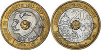 France 20 Francs Monnaie, Pierre de Coubertin, Tri-Metallic -
