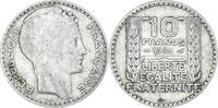 France 10 Francs Monnaie, Turin, Paris, Argent, KM:878 -