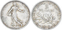 France 2 Francs Monnaie, Semeuse, Paris, Argent, KM:845.1 -