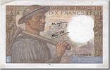 France 10 Francs Billet, 10 F 1941-1949 ''Mineur'', 1943-09-09 -