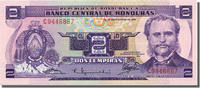 Honduras 2 Lempiras Billet, 1976-09-23 -