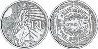 France 15 Euro Semeuse, Argent, KM:1535 -
