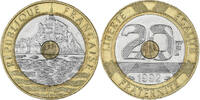France 20 Francs Mont Saint Michel, Tri-Metallic, KM:1008.2 -