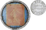 France 10 Centimes Société Générale, Timbre-Monnaie, Aluminium -