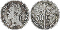 Congo belge 50 Centimes Monnaie, Cupro-nickel, KM:23 -