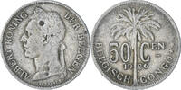 Congo belge 50 Centimes Monnaie, Cupro-nickel, KM:23 -