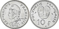 Polynésie française 10 Francs Paris, Nickel, KM:8 -