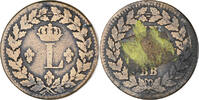 France Decime Monnaie, Louis XVIII, Strasbourg, Bronze, KM:701 -