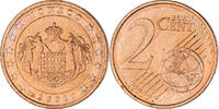 Monaco 2 Euro Cent Rainier III, Paris, Cuivre plaqué acier, KM:168 -