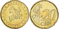 Monaco 20 Euro Cent Rainier III, Paris, Laiton, KM:171 -