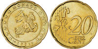 Monaco 20 Euro Cent Rainier III, Paris, Laiton, Gadoury:MC176 -