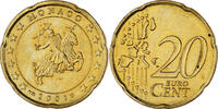 Monaco 20 Euro Cent Rainier III, Paris, Laiton, Gadoury:MC176 -