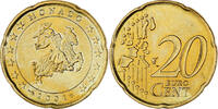 Monaco 20 Euro Cent Rainier III, Paris, Laiton, Gadoury:MC176 -