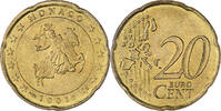 Monaco 20 Euro Cent Rainier III, Paris, Laiton, Gadoury:MC176 -