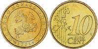 Monaco 10 Euro Cent Rainier III, Paris, Laiton, Gadoury:MC175 -