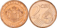 Monaco 2 Euro Cent Rainier III, Paris, Cuivre plaqué acier -