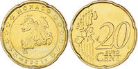 Monaco 20 Euro Cent Rainier III, Paris, Laiton, Gadoury:MC176 -