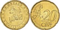 Monaco 20 Euro Cent Rainier III, Paris, Laiton, Gadoury:MC176 -