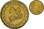 Monaco 20 Euro Cent Rainier III, Paris, Laiton, Gadoury:MC176 -