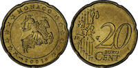 Monaco 20 Euro Cent Rainier III, Paris, Laiton, Gadoury:MC176 -