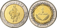 Libye 1/2 Dinar Bimétallique, KM:27 -
