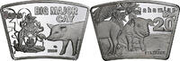 Bahamas 20 Dollars Fantasy coinage, Silver plated copper-nickel -
