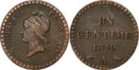 France Centime Dupré, Paris, Bronze, Gadoury:84, KM:754 -