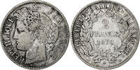 France 2 Francs Cérès, Paris, Argent, Gadoury:530, KM:817.1 -