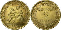 France 2 Francs Chambre de commerce, Paris, Bronze-Aluminium -