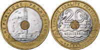 France 20 Francs Jeux Méditerranéens, Tri-Metallic, Gadoury:872 -