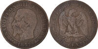 France 5 Centimes Monnaie, Napoleon III, Napoléon III, Lyon -
