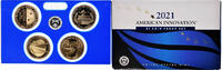 États-Unis Dollar Monnaie, American Innovation, BE.Coffret 4 monnaies -
