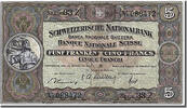 Suisse 5 Franken Billet, 1947-10-16 -