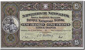Suisse 5 Franken Billet, 1951-02-22 -