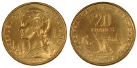 Territoire français des Afars et des Issas 20 Francs Monnaie, FRENCH AFARS & ISSAS, Paris, Aluminium-Bronze -