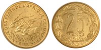 Communauté économique des États de l'Afrique de l' 100 Francs Monnaie, West African States, Nickel, KM:4 -