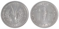 Communauté économique des États de l'Afrique de l' Franc Monnaie, West African States, Aluminium, KM:E3 -