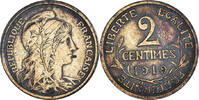 France 2 Centimes Monnaie, Dupuis, Paris, Bronze, Gadoury:107 -