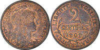 France 2 Centimes Monnaie, Dupuis, Paris, Bronze, Gadoury:107 -