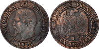 France 2 Centimes Monnaie, Napoleon III, Lyon, ancre grand lion -