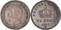 France 20 Centimes Monnaie, Napoléon III, Strasbourg, Argent -