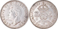Grande-Bretagne Florin, Two Shillings Monnaie, George VI, Argent -